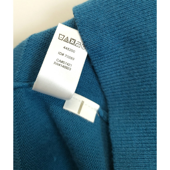 LOFT Sweater Women M‎ Blue Knit Pullover Huskey Dog Stars Graphic Whimsical Cozy - Picture 11 of 12